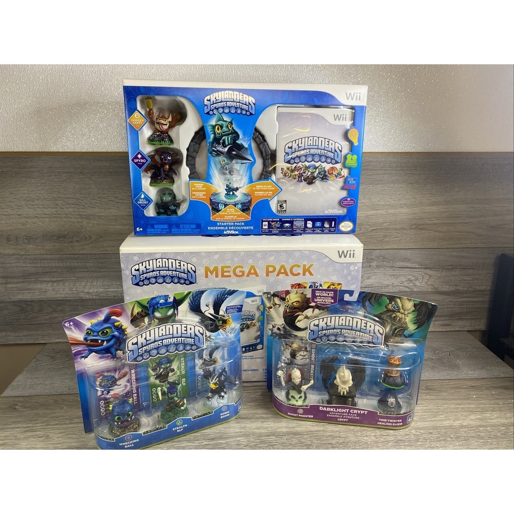 Skylanders: Spyro's Adventure Mega Pack (Nintendo Wii, 2011) NEW OPEN BOX